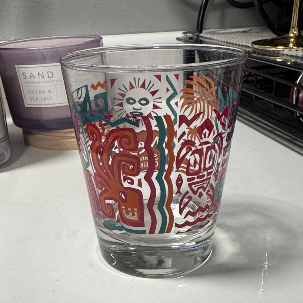 Makai Santa Cruz Colorful Tiki Glass